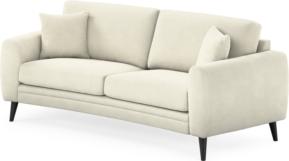Eden - 2,5-sits soffa svängd - Vit