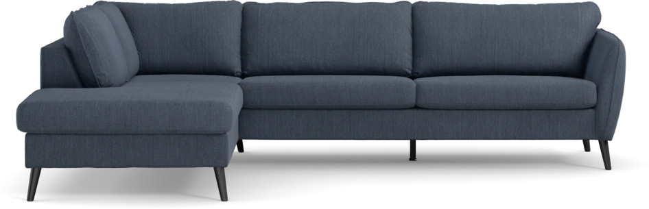 County - 2,5-sits soffa med divan vänster - Blå