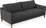Winston - 3-sits soffa - Svart