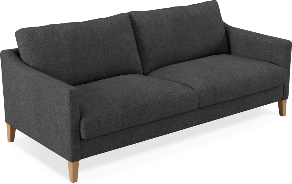 Winston - 3-sits soffa - Svart