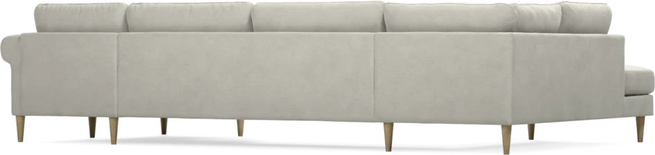 Bridge - 3-sits soffa med divan vänster och schäslong höger - Grå