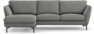 Madison Lux - 2-sits soffa med schäslong vänster - Grå