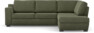 Friday - 2,5-sits soffa med divan höger - Grön