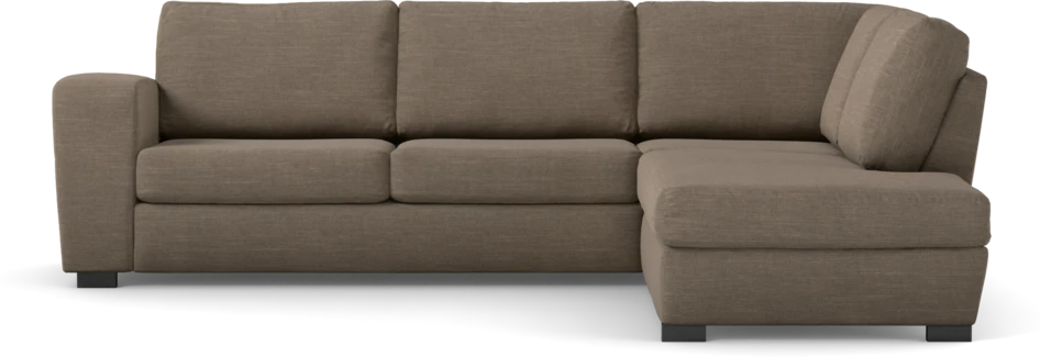 Friday - 2,5-sits soffa med divan höger - Brun