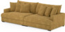 Rossi - 4-sits soffa - Gul