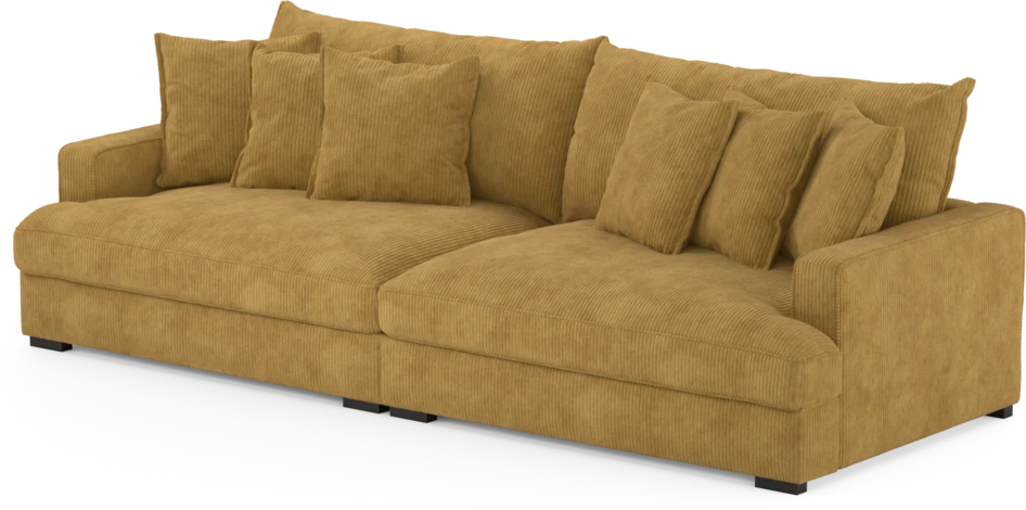 Rossi - 4-sits soffa - Gul