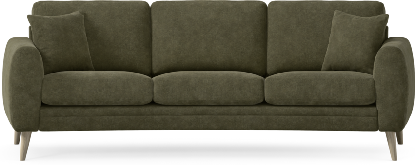 Eden - 3-sits soffa svängd - Grön