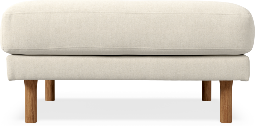 Willow - Fotpall, fast klädsel - Beige