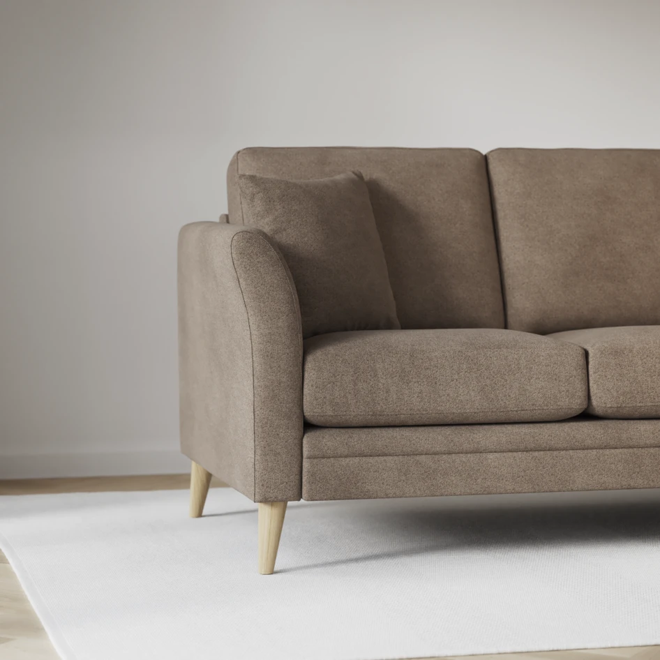 Eden - Hörnsoffa, 2+2-sits - Brun