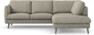 Madison - 2-sits soffa med divan höger - Vit