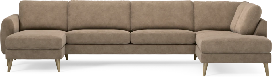 Bridge - 3-sits soffa med schäslong vänster och divan höger - Beige
