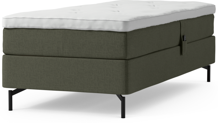 Delux Sense - Ställbar säng, enkelsäng med bäddmadrass och sängben