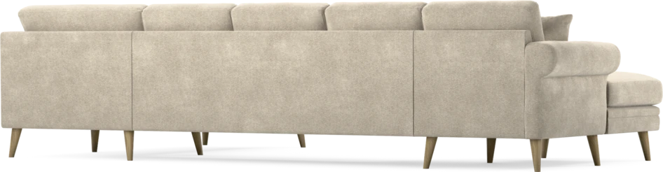 Eden - 3-sits soffa med schäslong vänster och divan höger - Beige