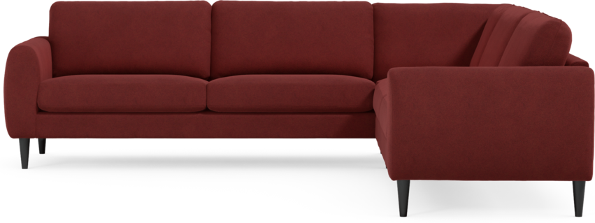Bridge - Hörnsoffa, 3+3-sits - Röd