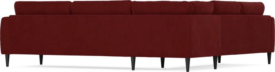 Bridge - Hörnsoffa, 2+3-sits - Röd