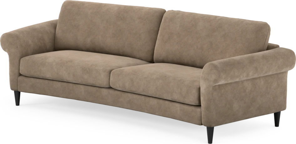 Bridge - 3-sits soffa svängd - Beige