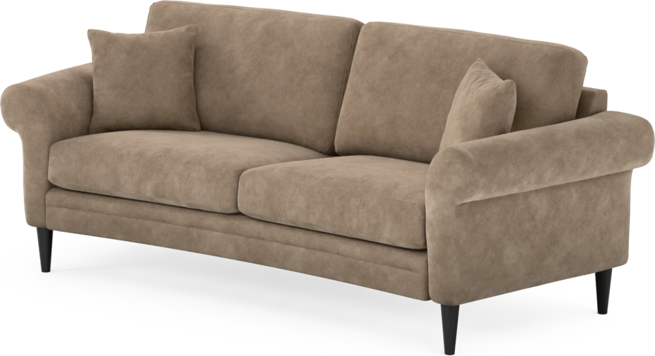 Eden - 2,5-sits soffa svängd - Beige