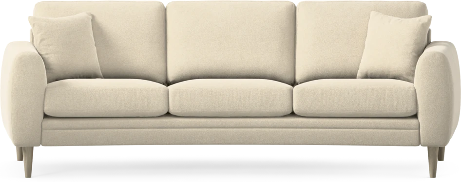 Eden - 3-sits soffa svängd - Beige