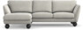 Madison Lux - 2-sits soffa med schäslong vänster - Grå