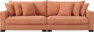 Rossi - 4-sits soffa - Gul