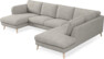Madison Lux - 2-sits soffa med schäslong vänster och divan höger - Vit