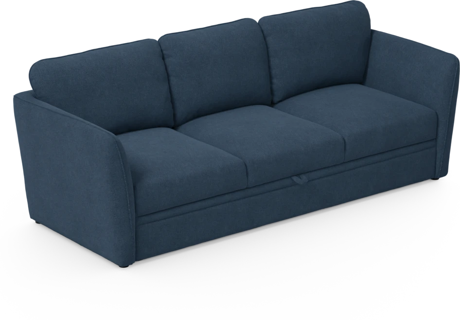 Öland - Bäddsoffa 3-sits, längsbäddad - Blå