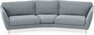 Madison - 3-sits soffa svängd, 90 cm - Blå