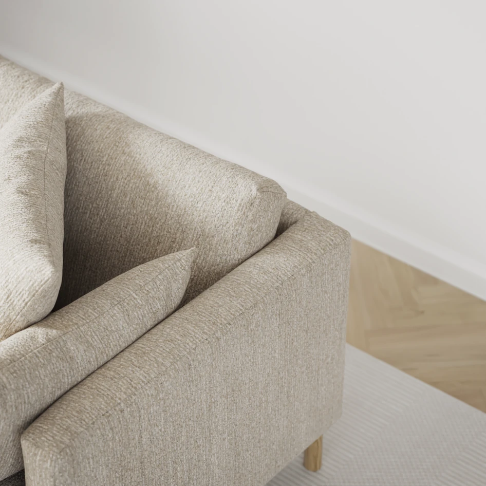 Harper - Fotpall - Beige