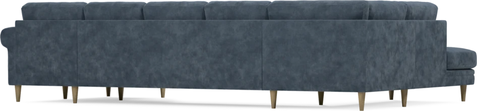 Eden - 3-sits soffa med divan vänster och schäslong höger - Blå