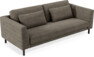 Willow - 3-sits soffa, hel dyna, fast klädsel - Brun