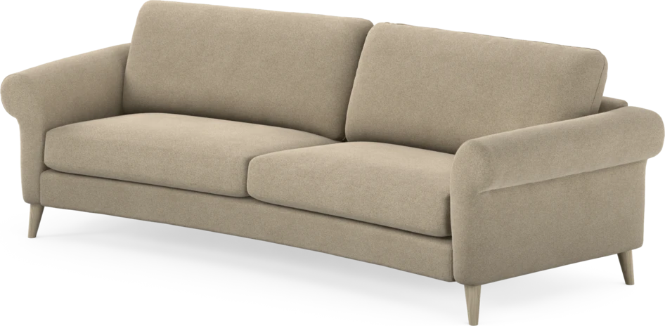 Bridge - 3-sits soffa svängd - Beige