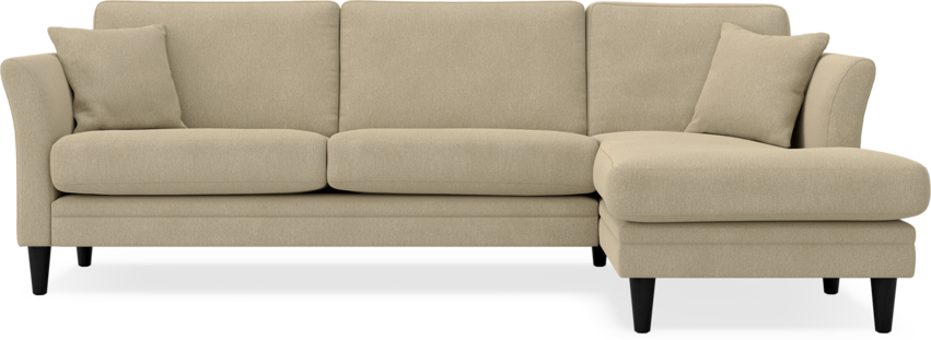 Eden - 2,5-sits soffa med schäslong - Beige