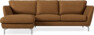 Madison Lux - 2-sits soffa med schäslong vänster - Brun