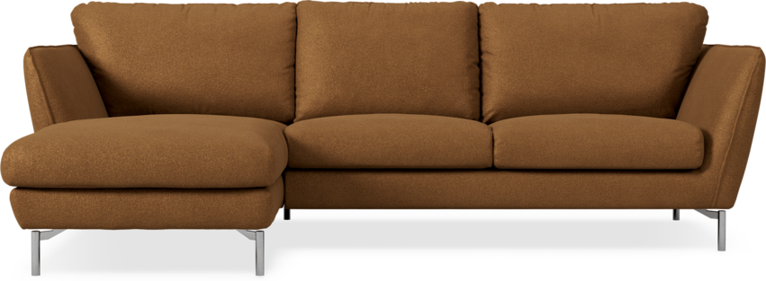 Madison Lux - 2-sits soffa med schäslong vänster - Brun