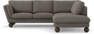 Madison Lux - 2-sits soffa med divan höger - Brun