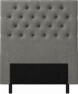 Delux Pikerad XL - Sänggavel, 90-210 cm - Grå