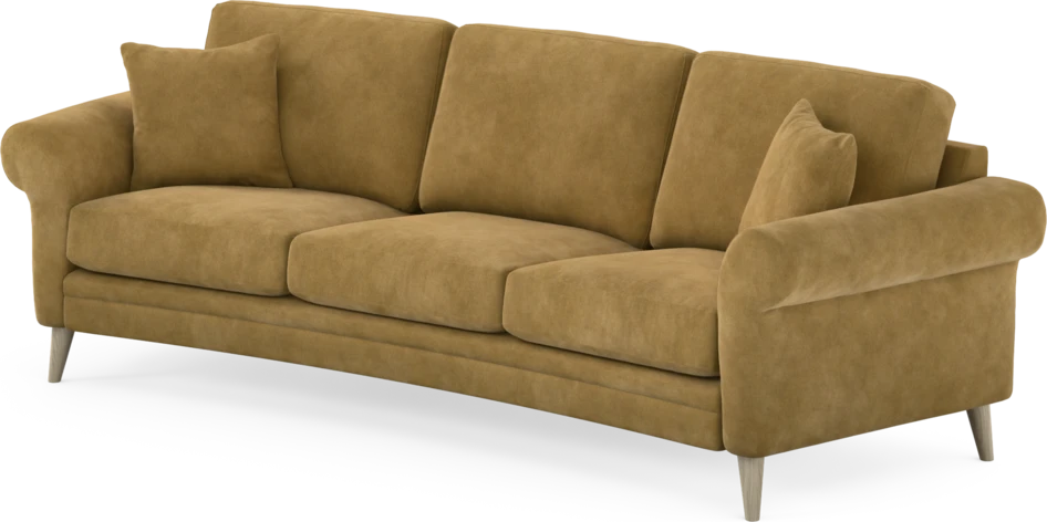 Eden - 3-sits soffa svängd - Gul