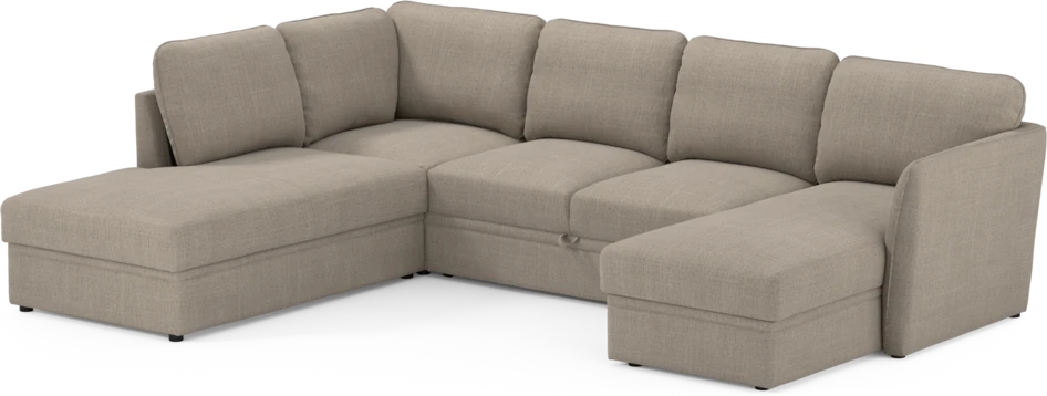 Öland - Bäddsoffa med divan vänster och schäslong höger - Beige