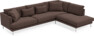 Harper - 3-sits soffa med divan höger - Brun