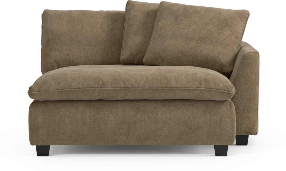 Bellora - Schäslong XL med armstöd höger - Brun