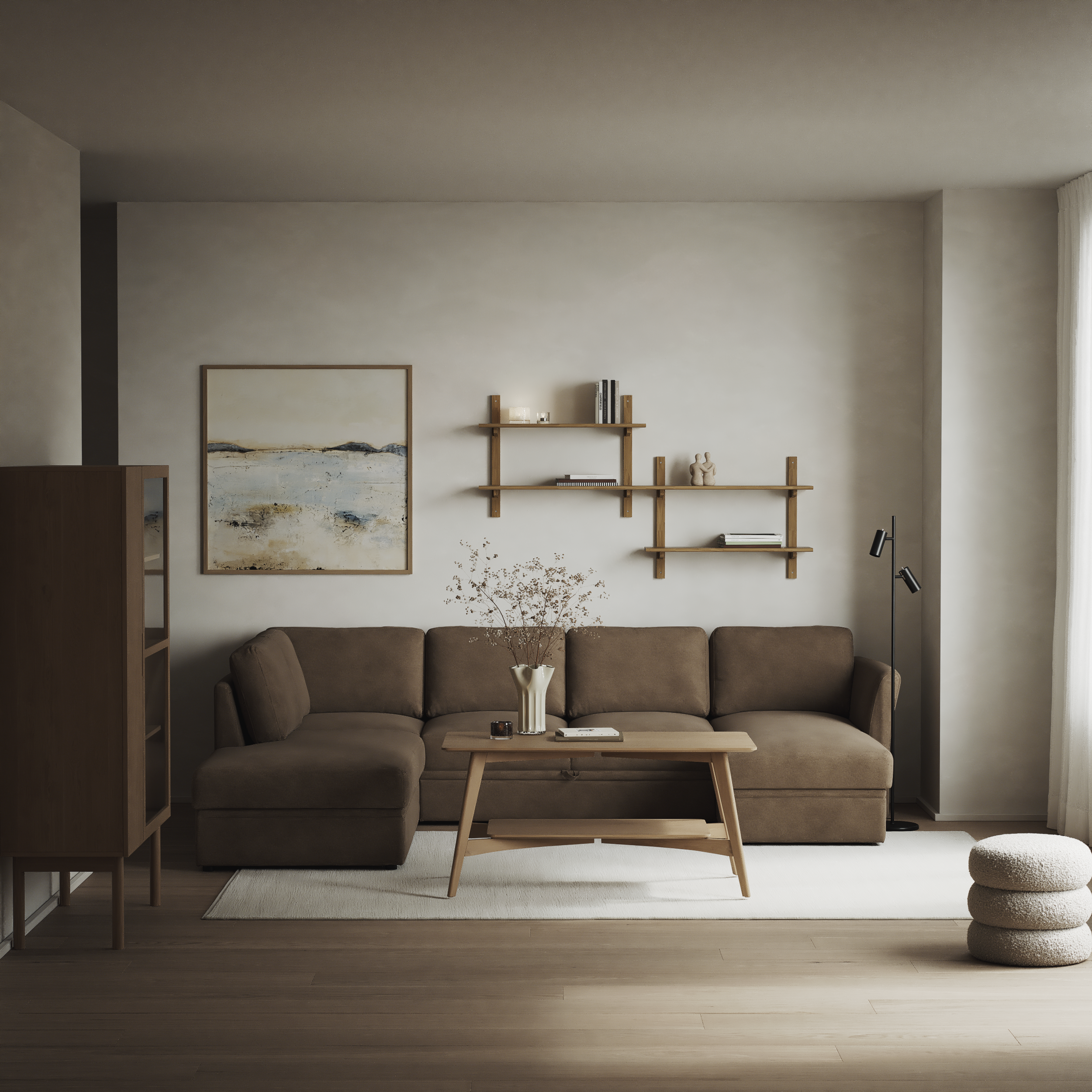 Öland - Bäddsoffa med divan vänster och schäslong höger - inspiration