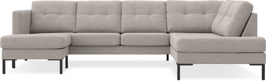 Rio - 3-sits soffa med schäslong vänster och divan höger - Beige