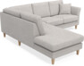 Eden - 2-sits soffa med divan - Grå