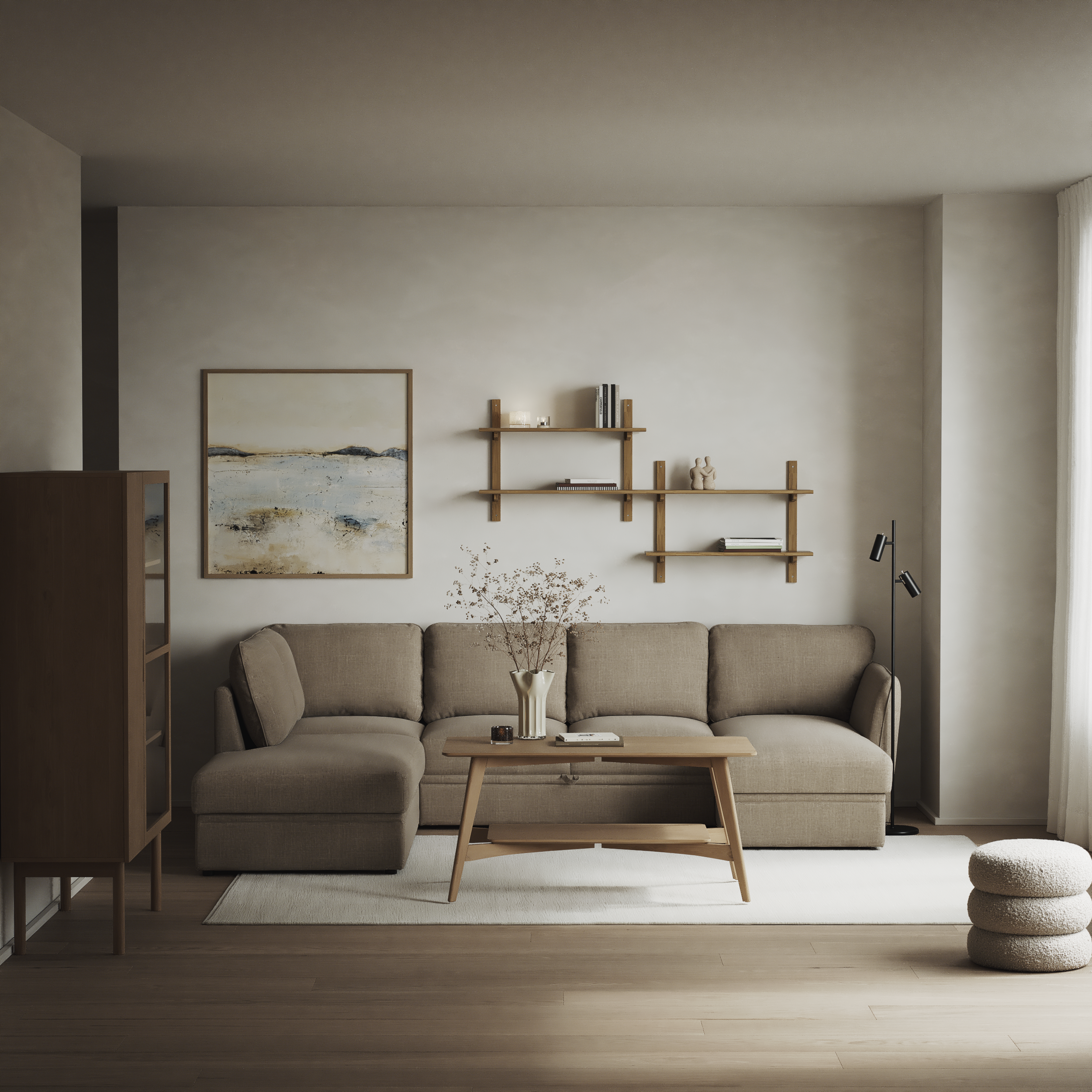 Öland - Bäddsoffa med divan vänster och schäslong höger - inspiration
