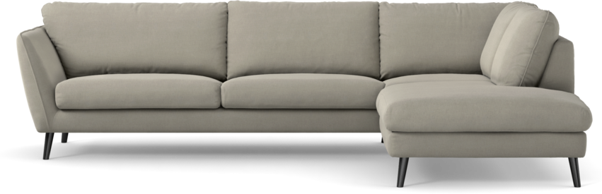 Madison Lux - 3-sits soffa med divan höger - Grå