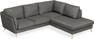 Madison - 2-sits soffa med divan höger - Grå