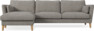 Winston - 3-sits soffa med schäslong, vändbar - Grå