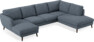 Madison Lux - 2-sits soffa med schäslong vänster och divan höger - Vit