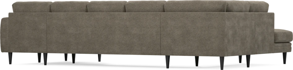 Eden - 3-sits soffa med divan vänster och schäslong höger - Brun