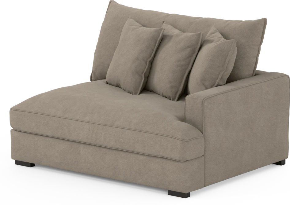 Rossi - 2-sits med armstöd höger - Beige